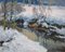Edgars Vinters, River in Winter, 1987, Oil on Board, Imagen 1
