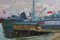 Nikolajs Breikss, Port, Big Ship, 1964, Oil on Cardboard 3