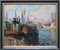 Nikolajs Breikss, Ships in Port, 1960s, Oil on Cardboard, Image 2