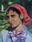 Alfejs Bromults, Gypsy Woman, 1959, Oil on Cardboard 2