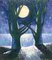 Laimdots Murnieks, Clair de Lune, 1996, Huile sur Carton 1