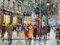 Antoine Blanchard, Pariser Straßenbild, Öl auf Leinwand, 1950er, gerahmt 6