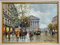 Antoine Blanchard, Pariser Straßenbild, Öl auf Leinwand, 1950er, gerahmt 4
