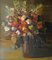 Inta Celmina, Bouquet of Flowers in a Vase, Oil on Cardboard, 1990s 1
