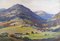Janis Lauva, Paesaggio di montagna con villaggio, 1980, Olio su cartone, Immagine 2