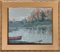 Oto Plader, Herbst am See, Öl auf Sperrholz, 1930er 2