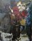 Fridrihs Milts, Flowers in a jarrón, óleo sobre lienzo sobre cartón, años 50, Imagen 3