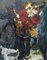 Fridrihs Milts, Flowers in a jarrón, óleo sobre lienzo sobre cartón, años 50, Imagen 1