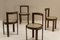 Italian Modernist Ash Wood and Faux Leather Dining Chairs, 1960s, Set of 4 4