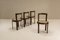 Italian Modernist Ash Wood and Faux Leather Dining Chairs, 1960s, Set of 4 5