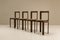 Italienische moderne Esszimmerstühle aus Eschenholz & Kunstleder, 1960er, 4er Set 3