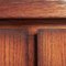 Large Vintage Brutalist Rosewood Veneer Sideboard with Visible Joints 10