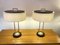 French Brass & Black Painted Metal President Lamps from Arlus, 1950s, Set of 2, 1957 2
