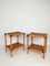 Tables de Chevet en Bambou et Rotin, Italie, 1960s, Set de 2 1