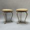 Stools in Brass and Leather, Set of 2, Image 5