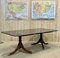 English Mahogany Extendable Dining Table, 1950s 1