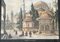 Large European Artist, Mosque in Constantinople, Late 1800s, Gouache & Watercolor 5