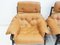 Lounge Chairs in Leather with Footrests by Percival Lafer, 1970s, Set of 4, Image 4