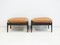 Lounge Chairs in Leather with Footrests by Percival Lafer, 1970s, Set of 4 11