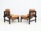 Fauteuils en Cuir avec Repose-Pieds par Percival Lafer, 1970s, Set de 4 9