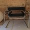 Chrome & Black Leather Wassily Style Chair 4