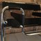 Chrome & Black Leather Wassily Style Chair, Image 2