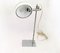 Lámpara de escritorio posmoderna ajustable de metal lacado en blanco de Robert Sonneman, años 70, Imagen 8
