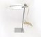 Postmodern Adjustable White Lacquered Metal Desk Lamp by Robert Sonneman, 1970s, Image 1