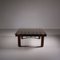 Low Coffee Table in Wood and Glass 2