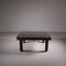 Low Coffee Table in Wood and Glass, Image 2