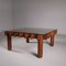 Low Coffee Table in Wood and Glass 5