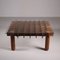 Niedriger Couchtisch aus Holz und Glas 9