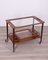 Serving Trolley in Wood and Glass by Cesare Lacca, 1950s 2