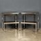 Tables d'Appoint en Forme de G en Chrome et Verre de Belgo Chrom, 1970s, Set de 2 4