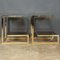 20th Century Chrome & Glass G-Shaped Side Tables, 1970s, Set of 2 10