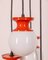 Red Metal Ceiling Light, 1970s 6
