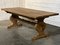 French Bleached Oak Extendable Farmhouse Dining Table, 1920s 34