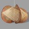 Large Mid-Century Portuguese Wood & Straw Hanging Lamp, 1960s, Image 6