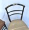 Napoleon III Theater Chairs in Blackened Wood with Painted Decor, Set of 8, Image 12