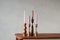 Scandinavian Wooden Candle Holders Set of 4, Image 3
