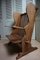 Brutalist Wabi Sabi Hand-Crafted Oak High Back Wingback Armchair, 1930s, Image 6