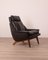 Vintage Danish Black Leather Armchair by Illum Wikkelsø, 1960s, Image 2
