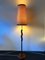 Mid-Century French Floor Lamp in Teak and Brass, 1950s, Image 1