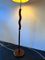 Mid-Century French Floor Lamp in Teak and Brass, 1950s, Image 9