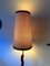 Lámpara de pie francesa Mid-Century de teca y latón, años 50, Imagen 4