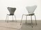 Sedie nr. 3107 vintage di Arne Jacobsen per Fritz Hansen, Danimarca, set di 3, Immagine 10