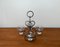 Danish Candleholder in Metal and Glass, 1960s 9