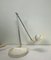 Postmodern Desk Lamp on Cast Iron Foot with Baseball Cap Lampshade, 1970s 2