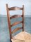 Juego de sillas de comedor belgas rústicas hechas a mano de roble y junco, años 50. Juego de 6, Imagen 7