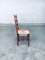 Juego de sillas de comedor belgas rústicas hechas a mano de roble y junco, años 50. Juego de 6, Imagen 10